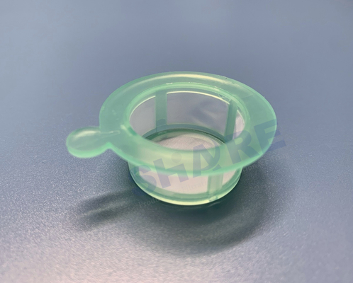 100 Micron Cell Strainer With Nylon Screen In Green PP Frame Disposable For Tube