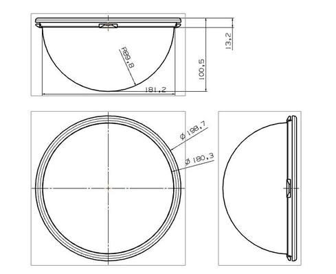 Wp Haton, Beko Intermediate Proofer Round Cups For Tray Hole Diameter 191mm