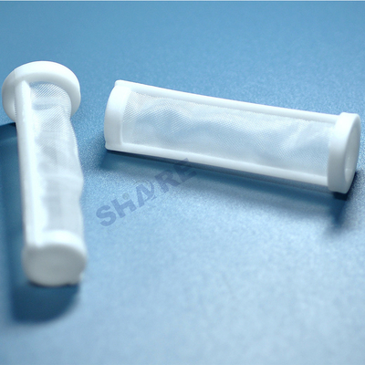 Blood Transfusion Tubular Filter 150µM Polyester Mesh White ABS