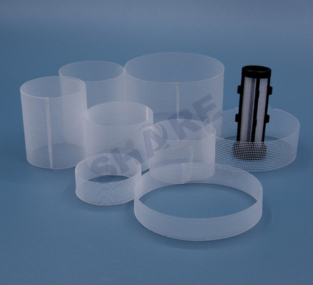Custom Polyester Filter Mesh Cylinder Tubes Vertical Oblique Seam Ultrasonic Welding