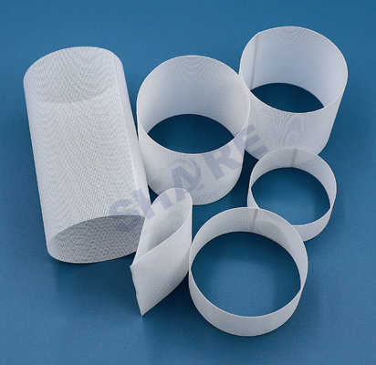 Custom Polyester Filter Mesh Cylinder Tubes Vertical Oblique Seam Ultrasonic Welding