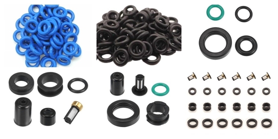 Automotive Fuel Injector Filters Plastic Parts Seals O Rings Buckles And Caps