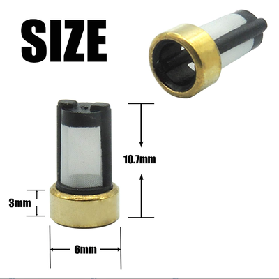 6x3x12mm Fuel Injector Filter for Universal Nozzle Screen Basket Kit Replacement