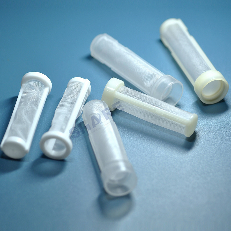 Blood Transfusion Tubular Filter 150µM Polyester Mesh White ABS