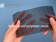 Wodaodporne poliestrowe siatki dla głośników, odbiorników i sterowników mikrofonów